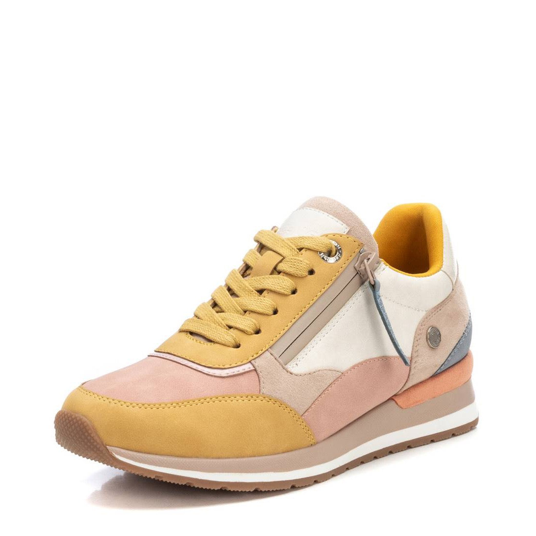 Low-top Sneaker mit Reißverschluss & Multicolor-Elementen – lässig & vielseitig