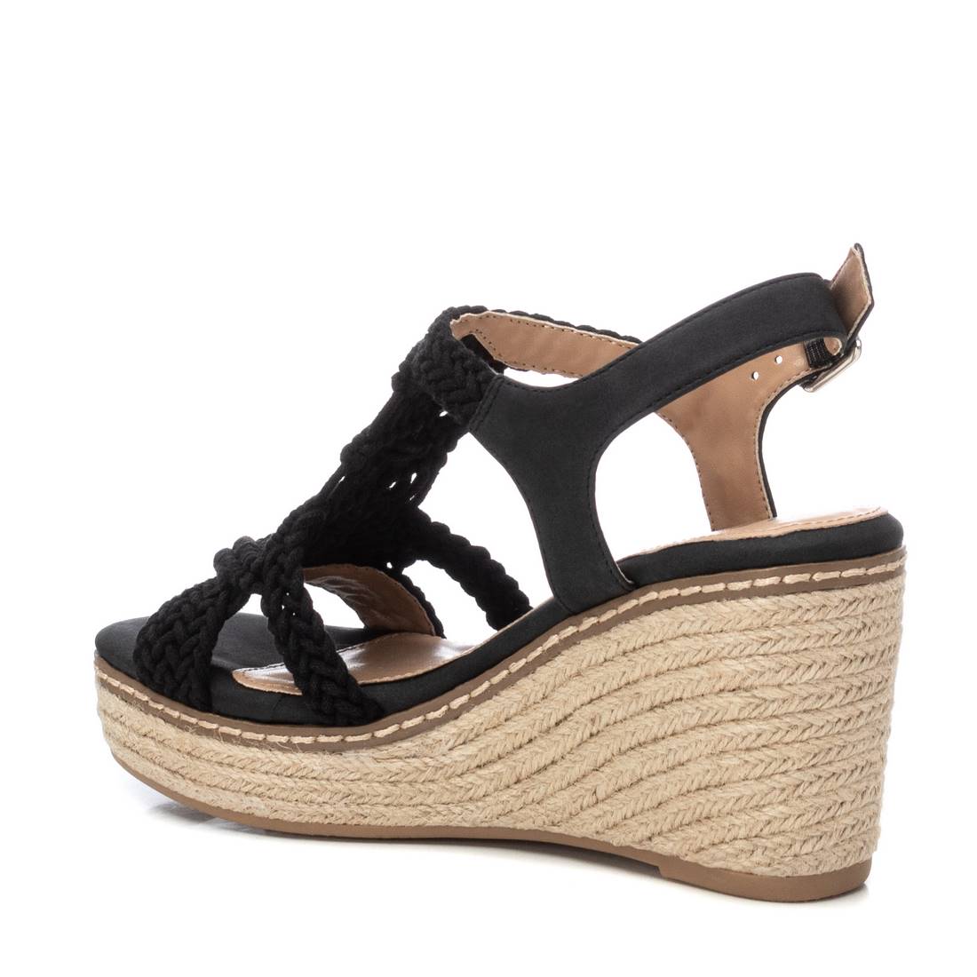 Keil-Espadrille in Schwarz mit Flechtriemen – sommerlich & komfortabel