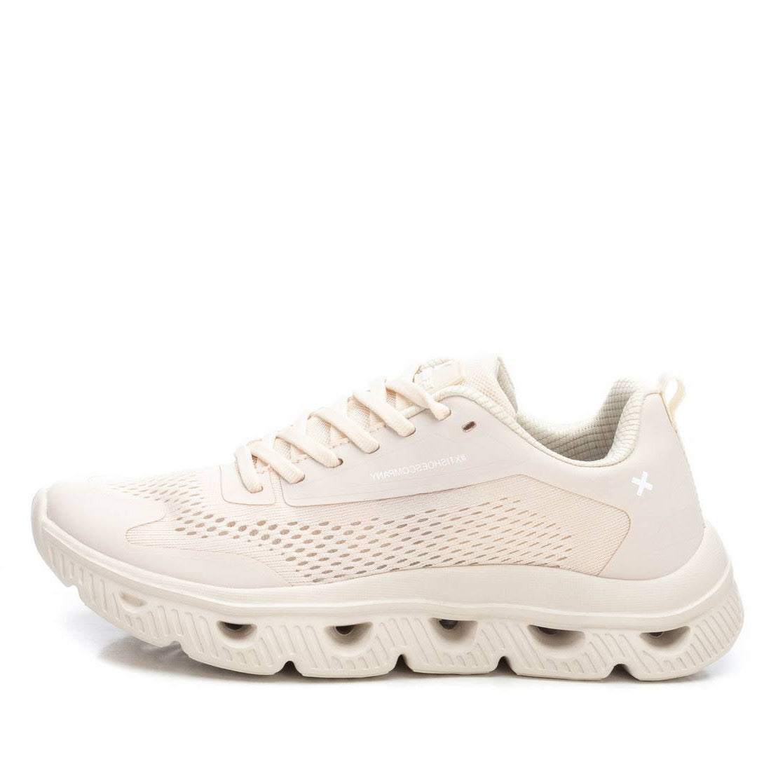 Atmungsaktiver Sneaker in Beige mit moderner Sohle & hohem Komfort