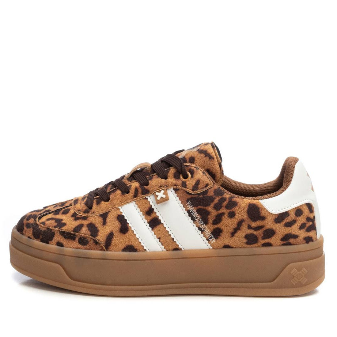 Chunky Sneaker in Leo-Optik mit Streifendetail & Plateausohle – stylisch & bequem