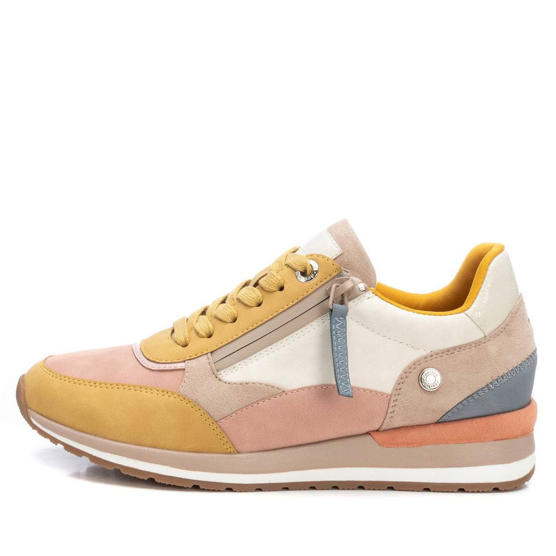 Low-top Sneaker mit Reißverschluss & Multicolor-Elementen – lässig & vielseitig